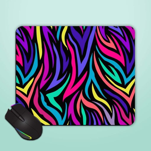 Abstract Seamless Tiger Mouse Pad