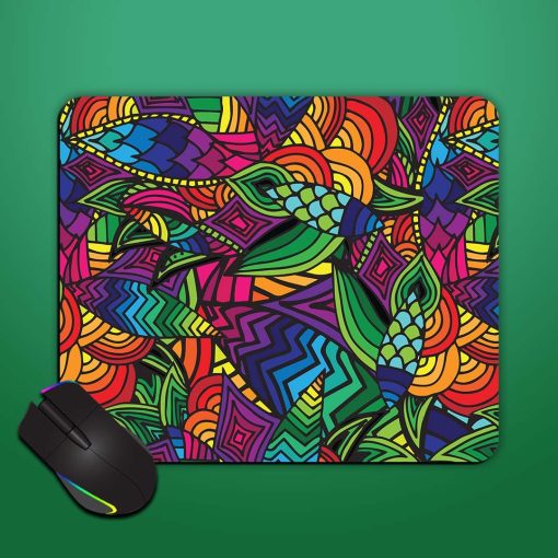 Abstract Multicolor Seamless Mouse Pad Zapvi