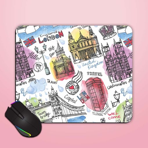 Vector London Landmark Mouse Pad Zapvi