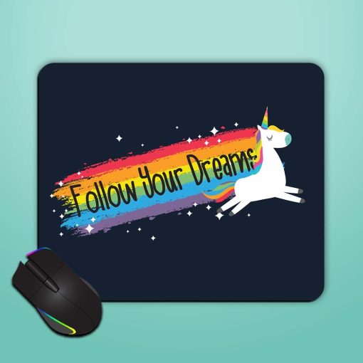 Cute Unicorn Vector Mouse Pad Zapvi