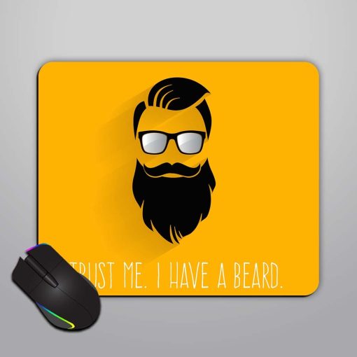 Hipster Trust Me Mouse Pad Zapvi