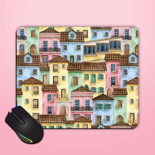 Watercolor Seamless Pattern Mouse Pad Zapvi