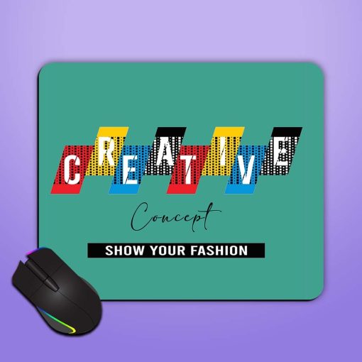 Typography Graphic Work Mouse Pad Zapvi