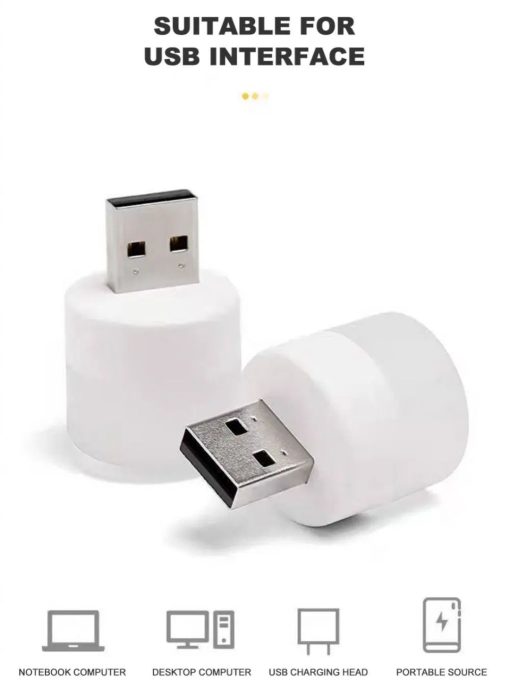Alternative view of Mini USB Night Light White (Pack of 8)