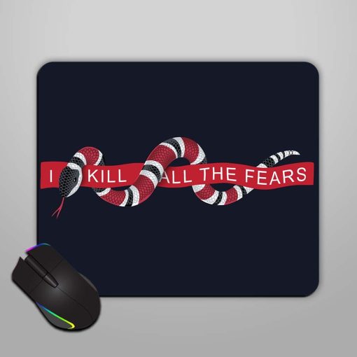 Typography Slogan Snake Mouse Pad Zapvi