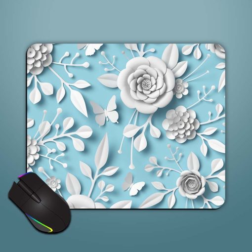 3D Rendering White Mouse Pad Zapvi