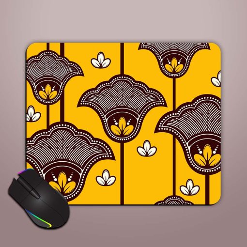 Flower African Seamless Mouse Pad Zapvi