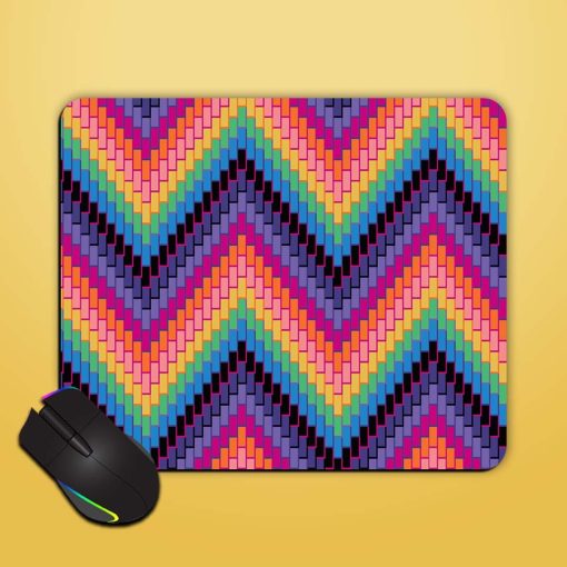 Amzing Zigzag Artwok Mouse Pad