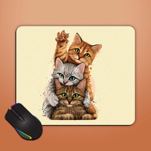 Cats Wall Sticker Mouse Pad Zapvi