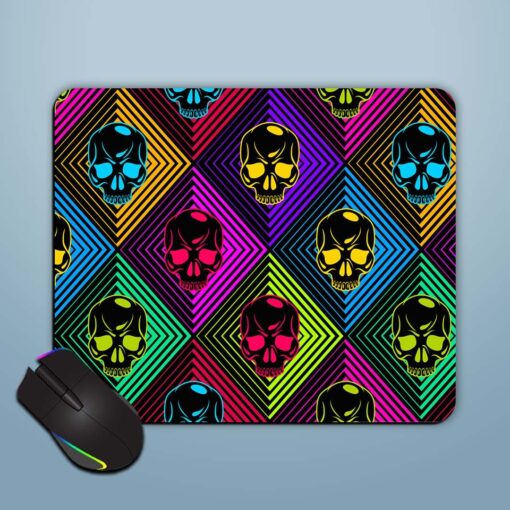 Skulls Seamless Pattern Mouse Pad Zapvi