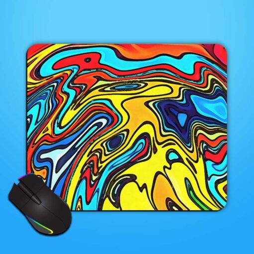 Abstract Swirl Background Mouse Pad Zapvi