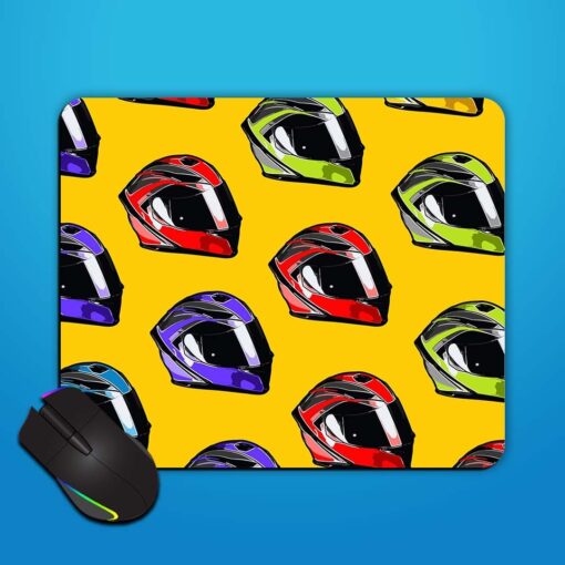 Cool Helmet Pattern Mouse Pad Zapvi