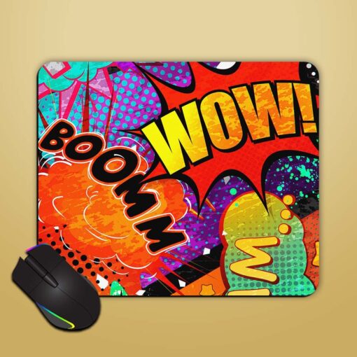 Comic Art Work Mouse Pad Zapvi