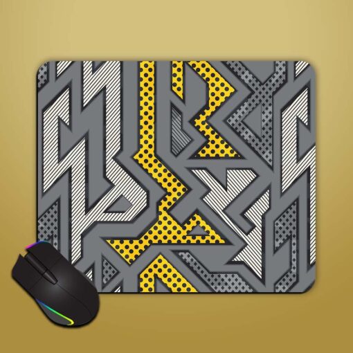 Abstract Urban Geometric Mouse Pad