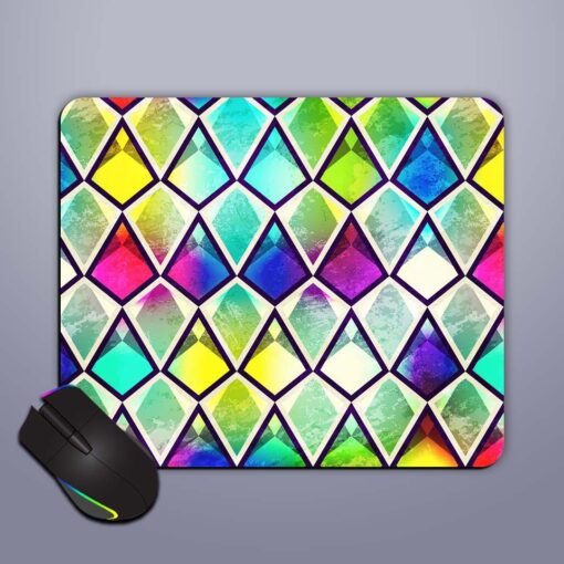 Abstract Vintage Mosaic Mouse Pad Zapvi