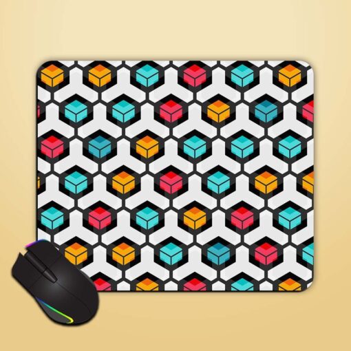 Circle Bright Seamless Mouse Pad Zapvi