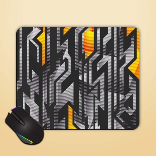 Geometric Pattern Metal Mouse Pad Zapvi