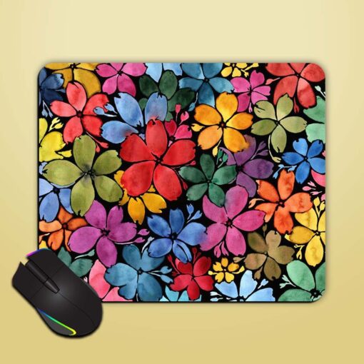 Pattern Flowers Different Mouse Pad Zapvi