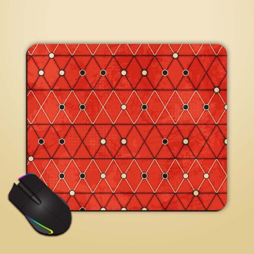 Red Mosaic Seamless Mouse Pad Zapvi