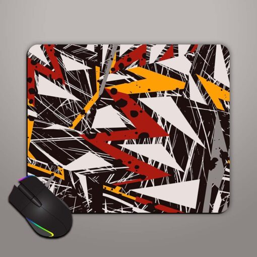 Abstract Seamless Geometric Mouse Pad Zapvi