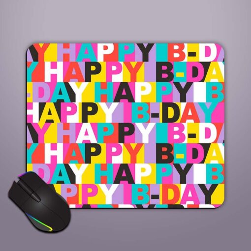 Abstract Seamless Happy Mouse Pad