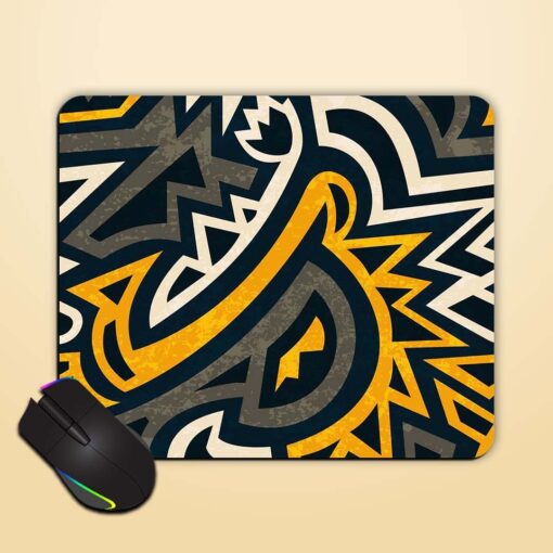 African Geometric Seamless Mouse Pad