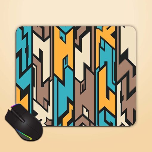 Alien Seamless Pattern Mouse Pad