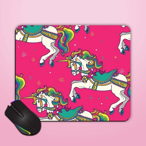 Amusement Park Carousel Mouse Pad