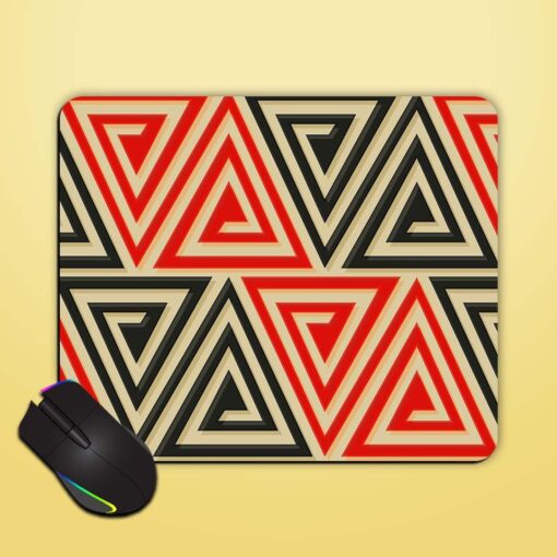 Ancient Triangle Spiral Mouse Pad