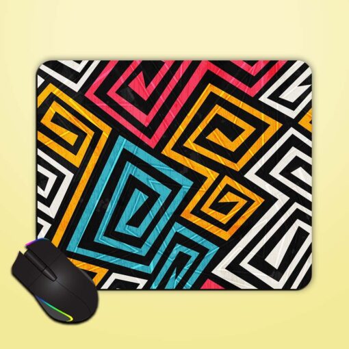 Bright Color Spiral Mouse Pad Zapvi