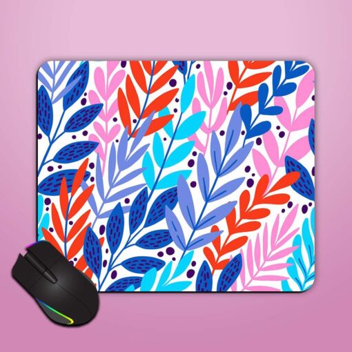 Bright Floral Tropical Mouse Pad Zapvi