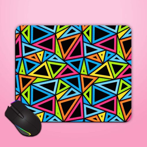 Bright Triangle Seamless Mouse Pad Zapvi