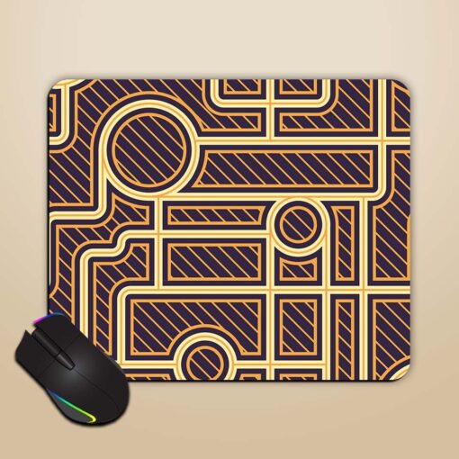 Geometric Abstract Retro Mouse Pad Zapvi