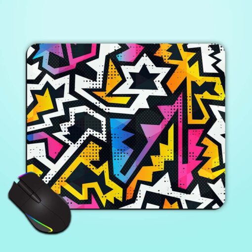 Graffiti Seamless Pattern Mouse Pad Zapvi