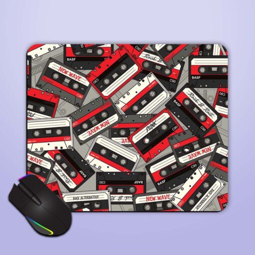 Retro Cassette Seamless Mouse Pad Zapvi