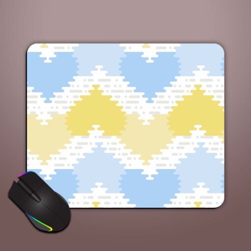 Seamless Pattern Rounded Mouse Pad Zapvi