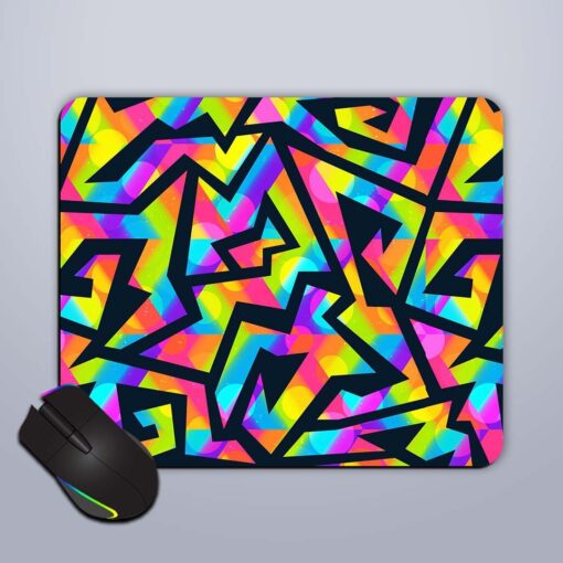 Vibrant Color Maze Mouse Pad Zapvi