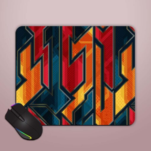 Vintage Geometric Vector Mouse Pad Zapvi