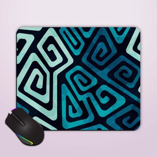 Water Spiral Seamless Mouse Pad Zapvi