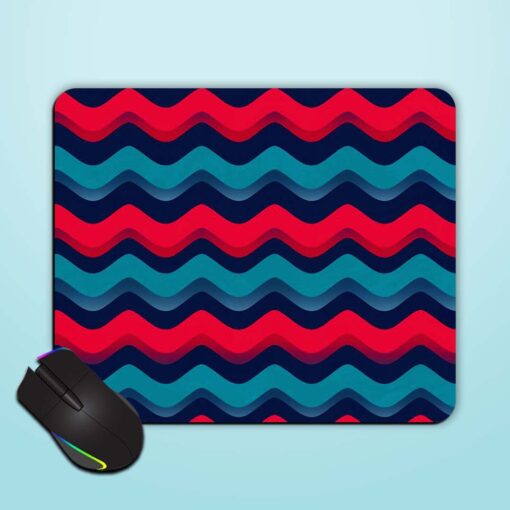 Wave Geometric Seamless Mouse Pad Zapvi