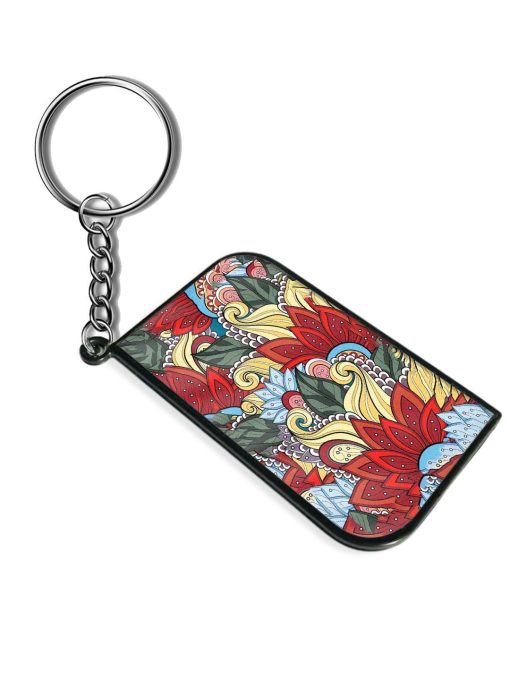 Flower Patterns Keychain Zapvi