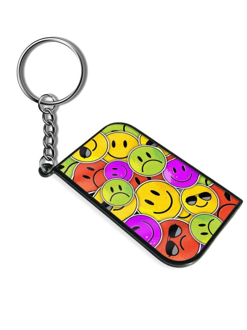 Emoji Pattern Art Keychain