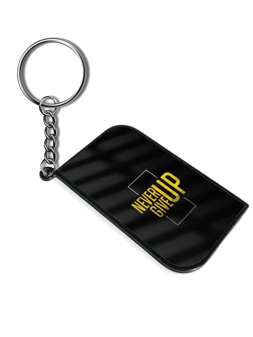 Never Give Up Line Keychain Zapvi