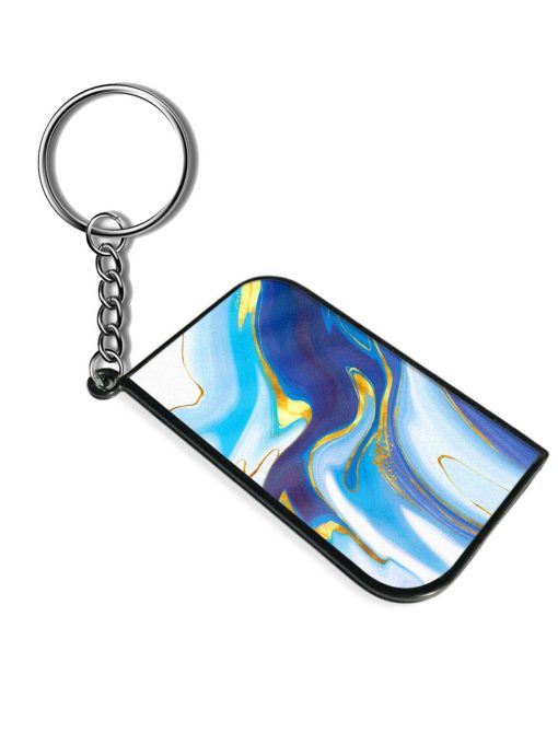 Watercolor Background With Golden Foil Keychain Zapvi