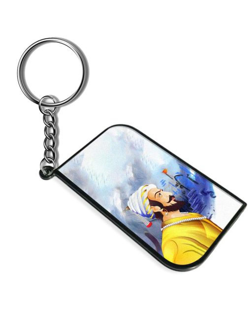 Shivaji Maharaj Color Paint Art Keychain Zapvi