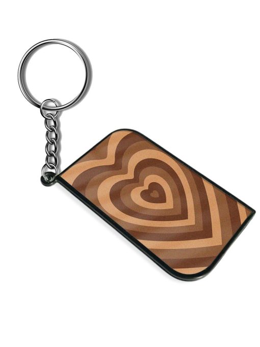 Brown Heart Keychain Zapvi