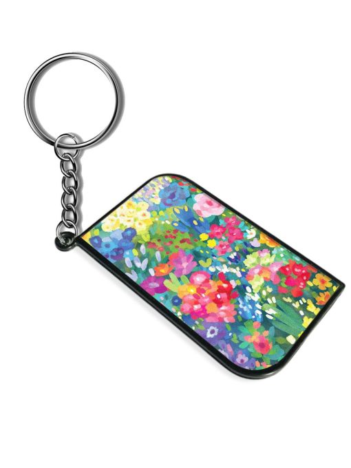 Watercolor Flower Art Keychain Zapvi