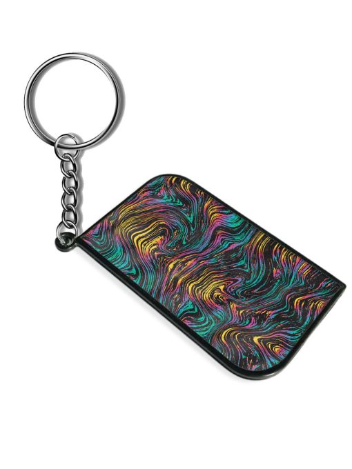 Abstract Liquid Colors Keychain Zapvi