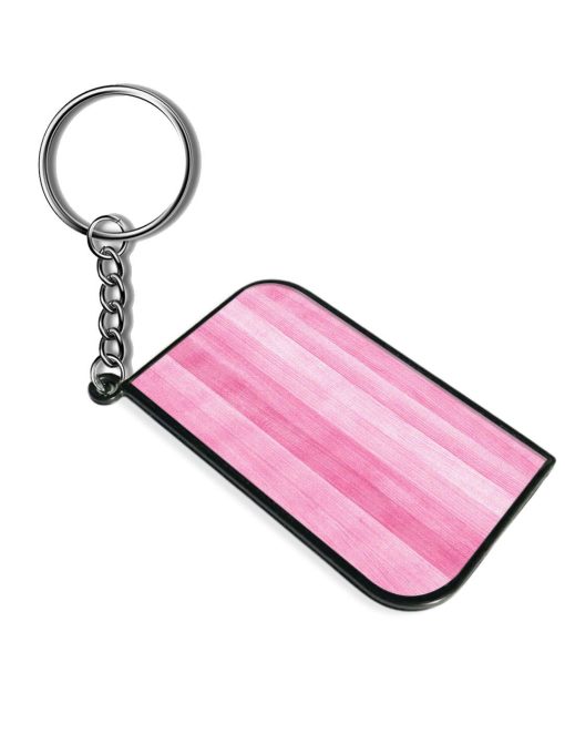 Pink Painted Wood Keychain Zapvi