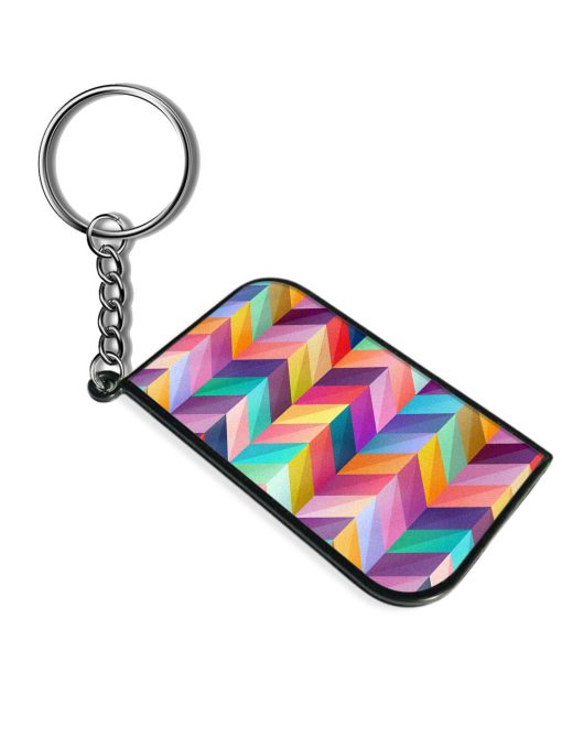 Seamless Geometric Pattern Keychain Zapvi